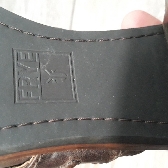 Frye dark brown leather clogs. Size 8 - Picture 8 of 13